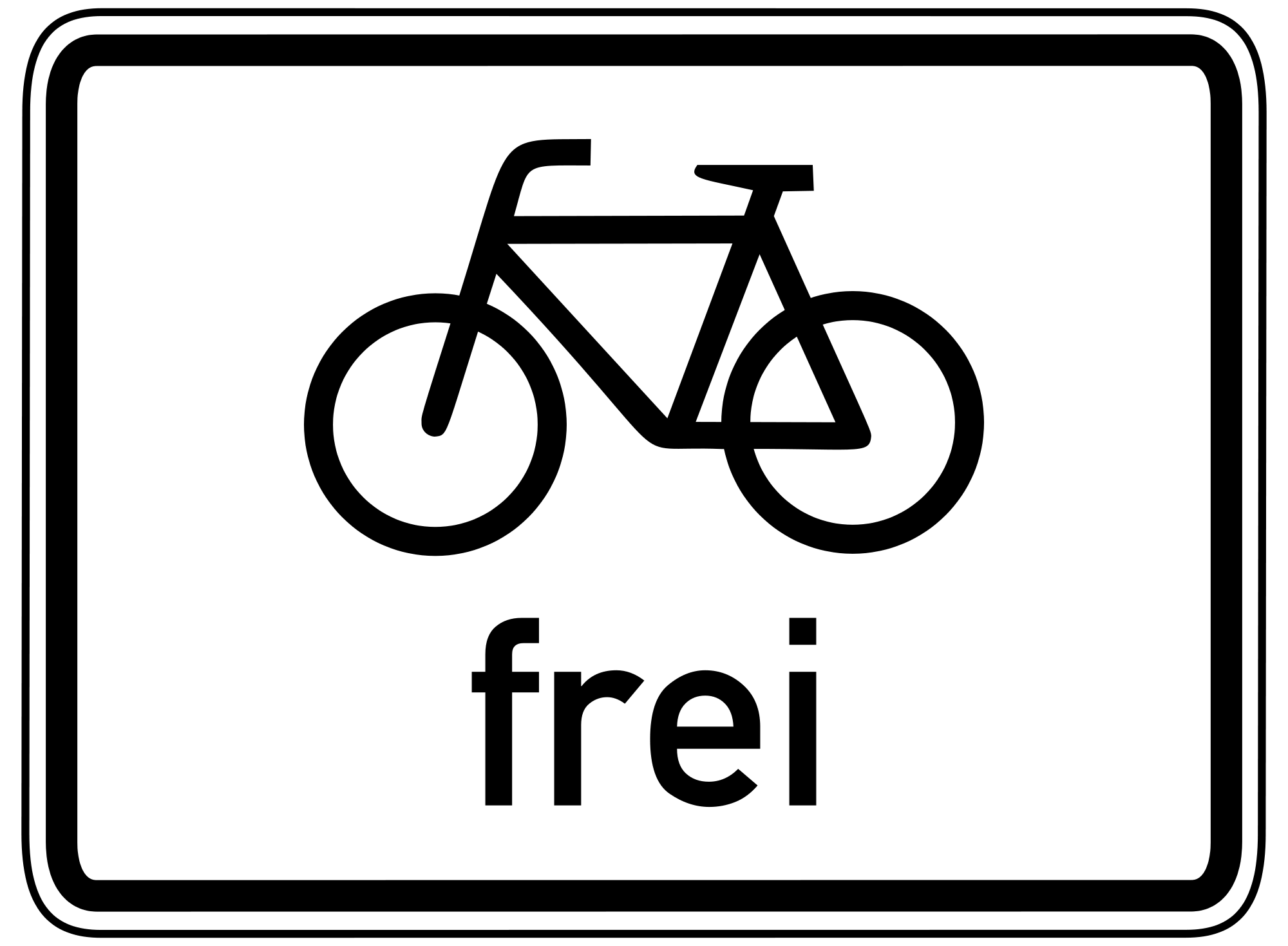 Fahrrad Zusatzzeichen 1022-10