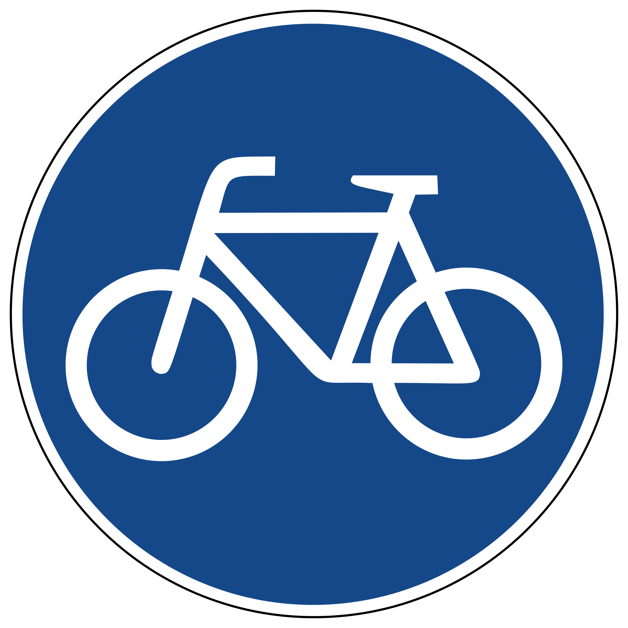 Fahrrad Verkehrszeichen 237