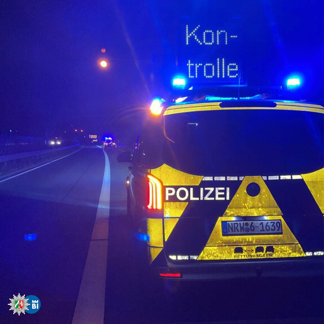 Kontrolle auf der Autobahn