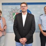 Dr. Katharina Giere, T. Syska, Polizeioberrat Christian Lübke