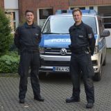 Polizeikommissare Dario Kleen und Alexander Bentrup