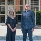Polizeipräsidentin Dr. Müller-Steinhauer mit Maksym Latushko