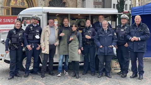 Coffee with a cop am 13. Oktober in Bonn