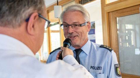 Police Director Andreas Moll reports from the storeroom.