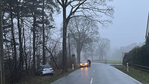 Glatte Fahrbahn