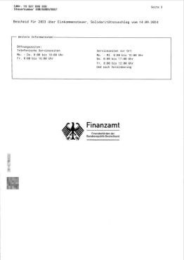 Gefälschter Bescheid 3