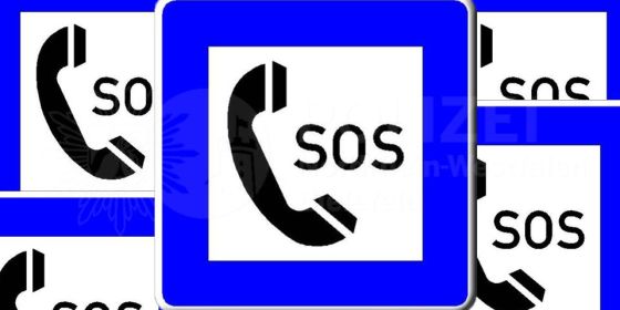 Zeichen SOS Notruf